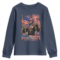 Bigfoot 250th Anniversary Youth Sweatshirt USA Independence 250 Years Of Freedom 1776 2026 Patriotic Flag