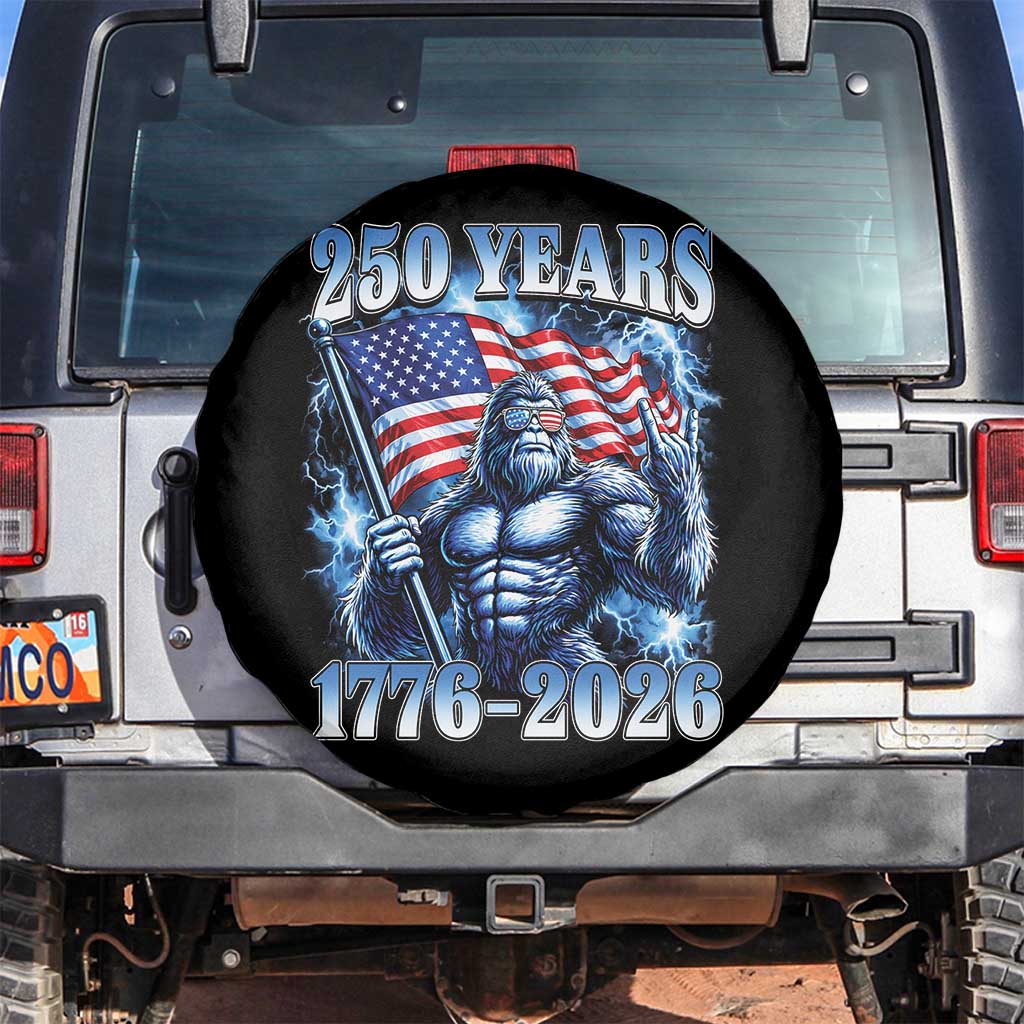 Bigfoot 250th Anniversary America Spare Tire Cover 250 Years Of Freedom 4th July 1776 2026 Patriotic Flag