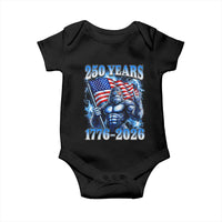 Bigfoot 250th Anniversary America Baby Onesie 250 Years Of Freedom 4th July 1776 2026 Patriotic Flag