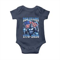 Bigfoot 250th Anniversary America Baby Onesie 250 Years Of Freedom 4th July 1776 2026 Patriotic Flag