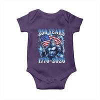 Bigfoot 250th Anniversary America Baby Onesie 250 Years Of Freedom 4th July 1776 2026 Patriotic Flag