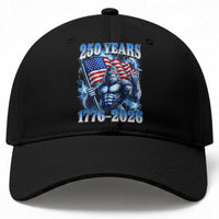 Bigfoot 250th Anniversary America Baseball Cap 250 Years Of Freedom 4th July 1776 2026 Patriotic Flag