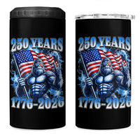 Bigfoot 250th Anniversary America 4 in 1 Can Cooler Tumbler 250 Years Of Freedom 4th July 1776 2026 Patriotic Flag