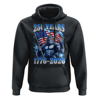 Bigfoot 250th Anniversary America Hoodie 250 Years Of Freedom 4th July 1776 2026 Patriotic Flag