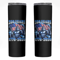 Bigfoot 250th Anniversary America Skinny Tumbler 250 Years Of Freedom 4th July 1776 2026 Patriotic Flag