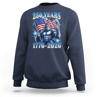 Bigfoot 250th Anniversary America Sweatshirt 250 Years Of Freedom 4th July 1776 2026 Patriotic Flag