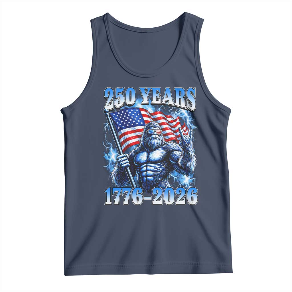 Bigfoot 250th Anniversary America Tank Top 250 Years Of Freedom 4th July 1776 2026 Patriotic Flag