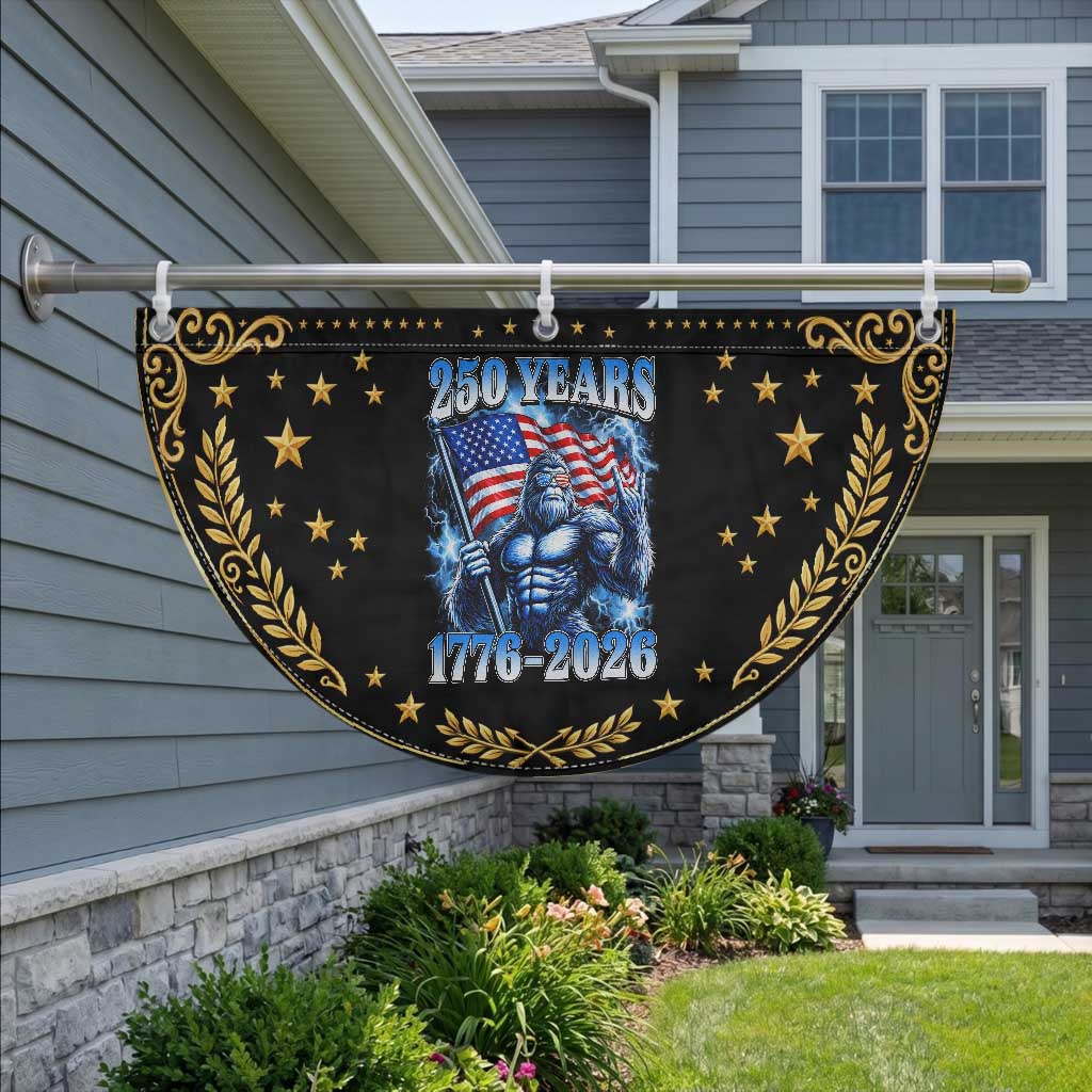 Bigfoot 250th Anniversary America Patriotic Fan Flag 250 Years Of Freedom 4th July 1776 2026 Flag