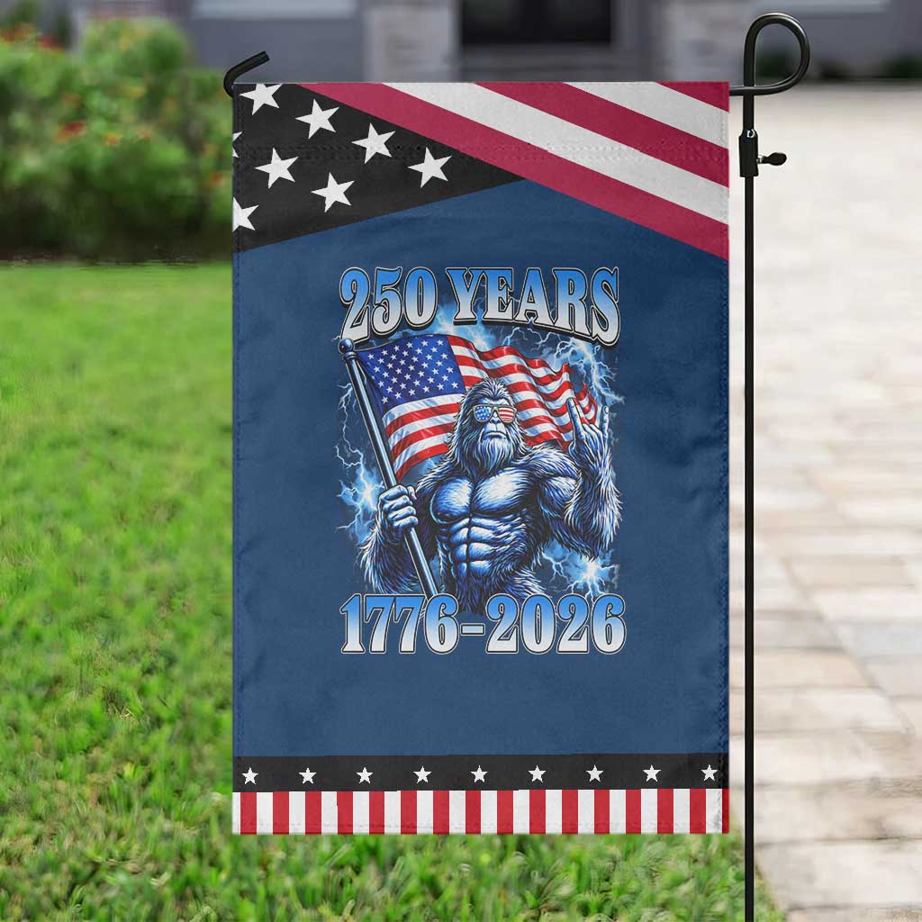 Bigfoot 250th Anniversary America Patriotic Garden Flag 250 Years Of Freedom 4th July 1776 2026 Patriotic Flag