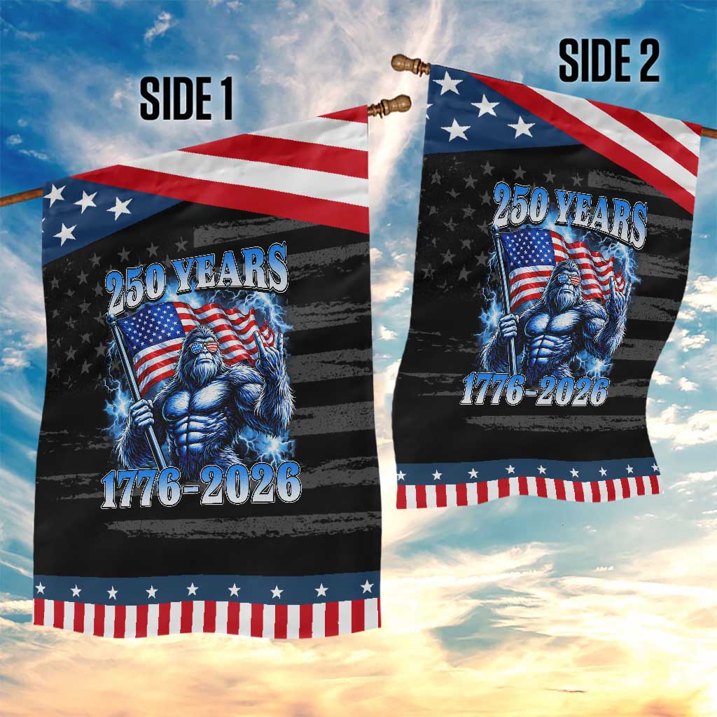 Bigfoot 250th Anniversary America Patriotic Garden Flag 250 Years Of Freedom 4th July 1776 2026 Patriotic Flag