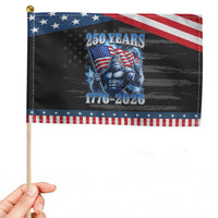 Bigfoot 250th Anniversary America Patriotic Handheld Flag 250 Years Of Freedom 4th July 1776 2026 Flag