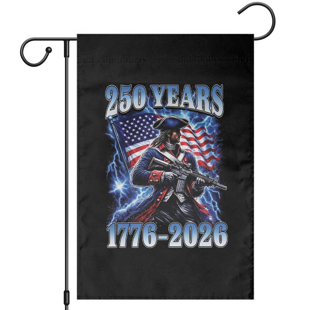 250th Anniversary Yankee Spirit Garden Flag 1776 2026 Patriotic Tactical Minuteman US Flag