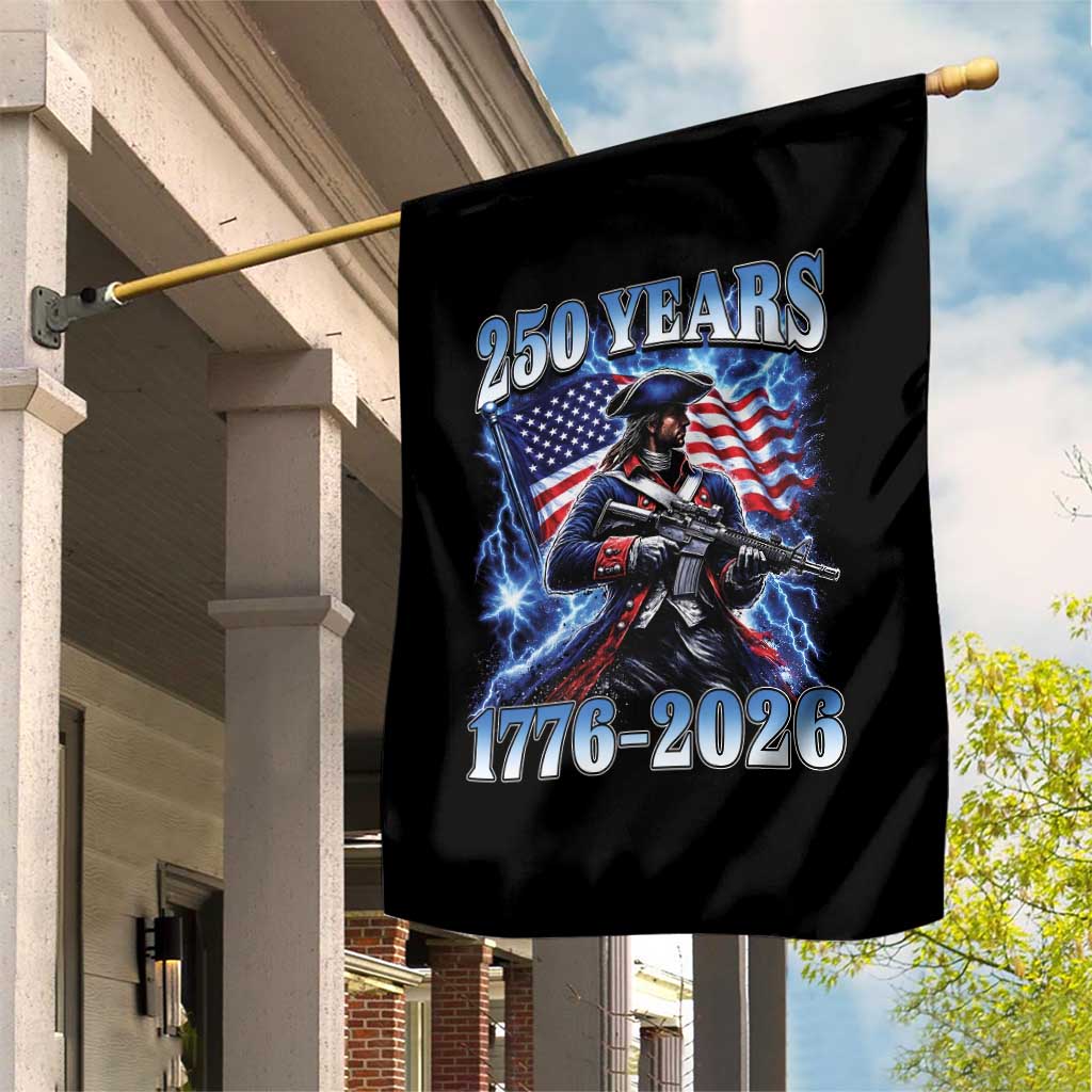 250th Anniversary Yankee Spirit Garden Flag 1776 2026 Patriotic Tactical Minuteman US Flag
