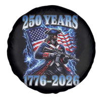 250th Anniversary Yankee Spirit Spare Tire Cover 1776 2026 Patriotic Tactical Minuteman US Flag