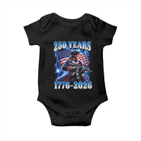 250th Anniversary Yankee Spirit Baby Onesie 1776 2026 Patriotic Tactical Minuteman US Flag