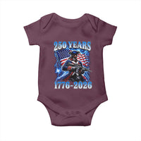 250th Anniversary Yankee Spirit Baby Onesie 1776 2026 Patriotic Tactical Minuteman US Flag