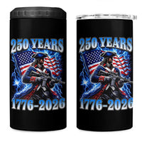 250th Anniversary Yankee Spirit 4 in 1 Can Cooler Tumbler 1776 2026 Patriotic Tactical Minuteman US Flag