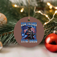 250th Anniversary Yankee Spirit Ceramic Ornament 1776 2026 Patriotic Tactical Minuteman US Flag