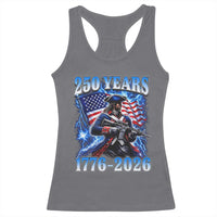 250th Anniversary Yankee Spirit Racerback Tank Top 1776 2026 Patriotic Tactical Minuteman US Flag