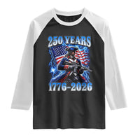 250th Anniversary Yankee Spirit Raglan Shirt 1776 2026 Patriotic Tactical Minuteman US Flag