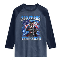 250th Anniversary Yankee Spirit Raglan Shirt 1776 2026 Patriotic Tactical Minuteman US Flag