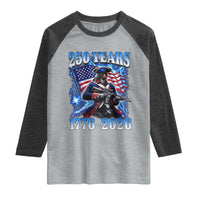 250th Anniversary Yankee Spirit Raglan Shirt 1776 2026 Patriotic Tactical Minuteman US Flag