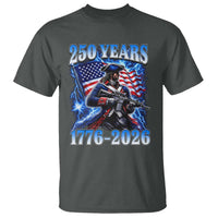 250th Anniversary Yankee Spirit T Shirt 1776 2026 Patriotic Tactical Minuteman US Flag