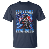 250th Anniversary Yankee Spirit T Shirt 1776 2026 Patriotic Tactical Minuteman US Flag