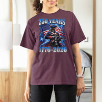 250th Anniversary Yankee Spirit T Shirt For Women 1776 2026 Patriotic Tactical Minuteman US Flag