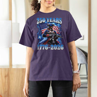 250th Anniversary Yankee Spirit T Shirt For Women 1776 2026 Patriotic Tactical Minuteman US Flag