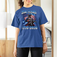250th Anniversary Yankee Spirit T Shirt For Women 1776 2026 Patriotic Tactical Minuteman US Flag