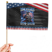 250th Anniversary Yankee Spirit Patriotic Handheld Flag 1776 2026 Tactical Minuteman US Flag