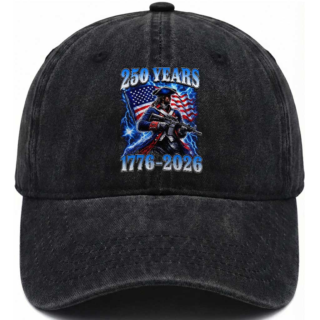 250th Anniversary Yankee Spirit Washed Cotton Baseball Cap 1776 2026 Patriotic Tactical Minuteman US Flag