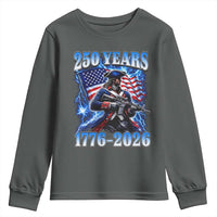 250th Anniversary Yankee Spirit Youth Sweatshirt 1776 2026 Patriotic Tactical Minuteman US Flag