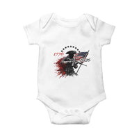 250 Years Anniversary Yankee Spirit Baby Onesie 1776 2026 Patriotic Tactical Minuteman Independence Day 4th July US Flag