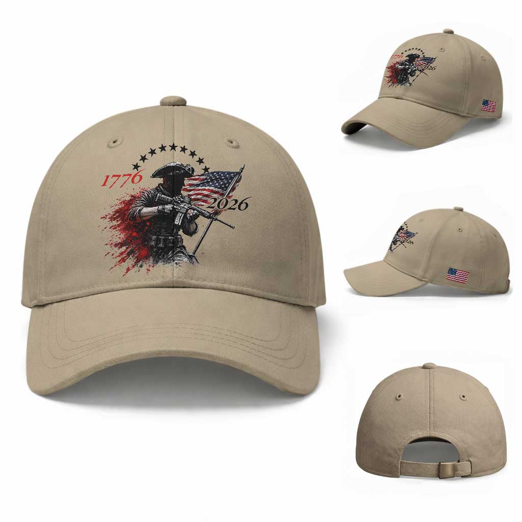 250 Years Anniversary Yankee Spirit Baseball Cap 1776 2026 Patriotic Tactical Minuteman Independence Day 4th July US Flag