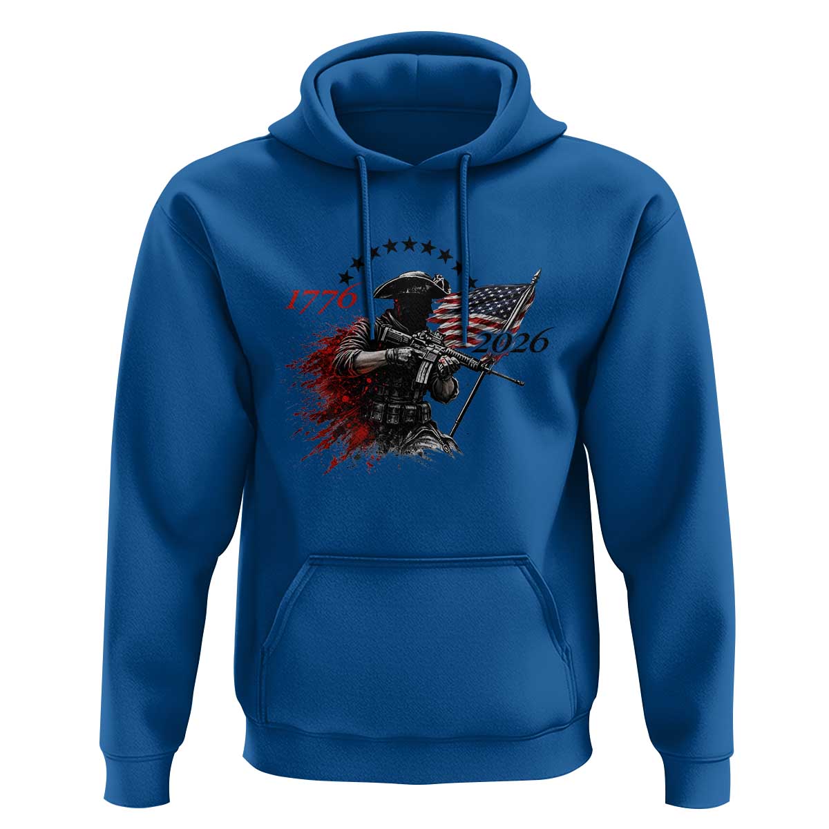 250 Years Anniversary Yankee Spirit Hoodie 1776 2026 Patriotic Tactical Minuteman Independence Day 4th July US Flag