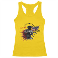 250 Years Anniversary Yankee Spirit Racerback Tank Top 1776 2026 Patriotic Tactical Minuteman Independence Day 4th July US Flag