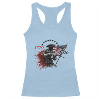 250 Years Anniversary Yankee Spirit Racerback Tank Top 1776 2026 Patriotic Tactical Minuteman Independence Day 4th July US Flag