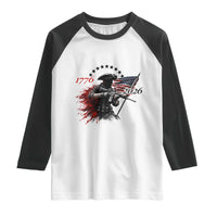 250 Years Anniversary Yankee Spirit Raglan Shirt 1776 2026 Patriotic Tactical Minuteman Independence Day 4th July US Flag