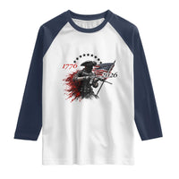 250 Years Anniversary Yankee Spirit Raglan Shirt 1776 2026 Patriotic Tactical Minuteman Independence Day 4th July US Flag