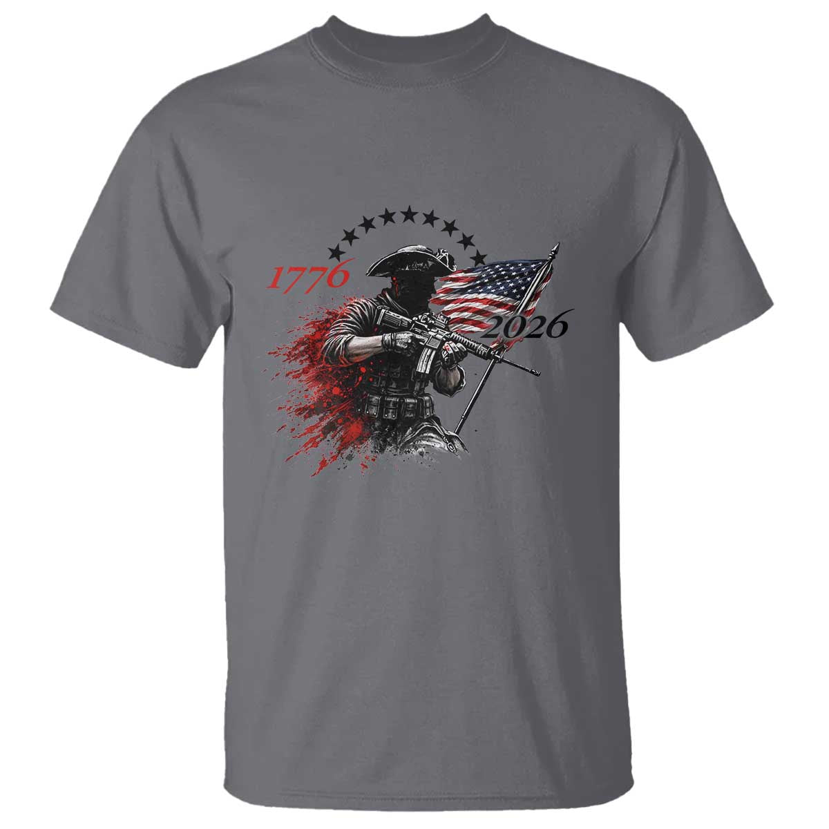 250 Years Anniversary Yankee Spirit T Shirt 1776 2026 Patriotic Tactical Minuteman Independence Day 4th July US Flag