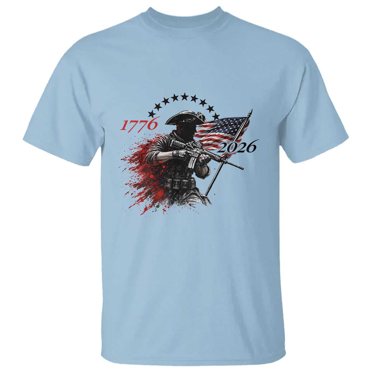 250 Years Anniversary Yankee Spirit T Shirt 1776 2026 Patriotic Tactical Minuteman Independence Day 4th July US Flag