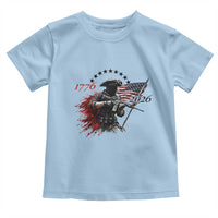 250 Years Anniversary Yankee Spirit Toddler T Shirt 1776 2026 Patriotic Tactical Minuteman Independence Day 4th July US Flag