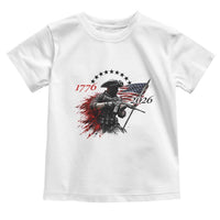 250 Years Anniversary Yankee Spirit Toddler T Shirt 1776 2026 Patriotic Tactical Minuteman Independence Day 4th July US Flag