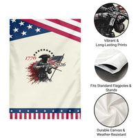 250 Years Anniversary Yankee Spirit Garden Flag 1776 2026 Patriotic Tactical Minuteman Independence Day 4th July US Flag