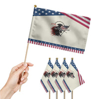 250 Years Anniversary Yankee Spirit Patriotic Handheld Flag 1776 2026 Tactical Minuteman Independence Day 4th July US Flag