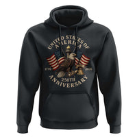 USA 250th Anniversary Hoodie Vintage Eagle US Flag Independence Day 4th July Patriotic