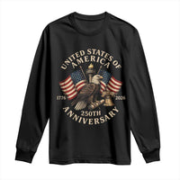 USA 250th Anniversary Long Sleeve Shirt Vintage Eagle US Flag Independence Day 4th July Patriotic