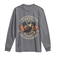 USA 250th Anniversary Long Sleeve Shirt Vintage Eagle US Flag Independence Day 4th July Patriotic